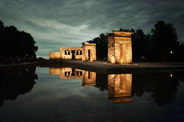 Tempio di Madrid di Debod — Foto Stock