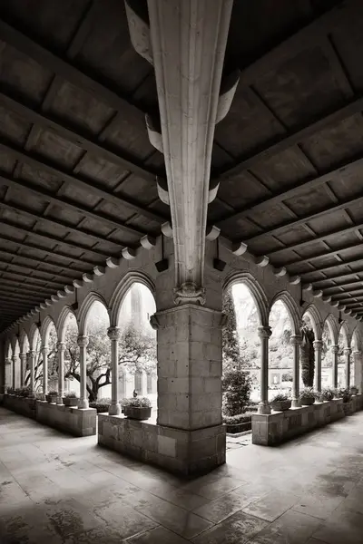 Chodník klášter Montserrat — Stock fotografie