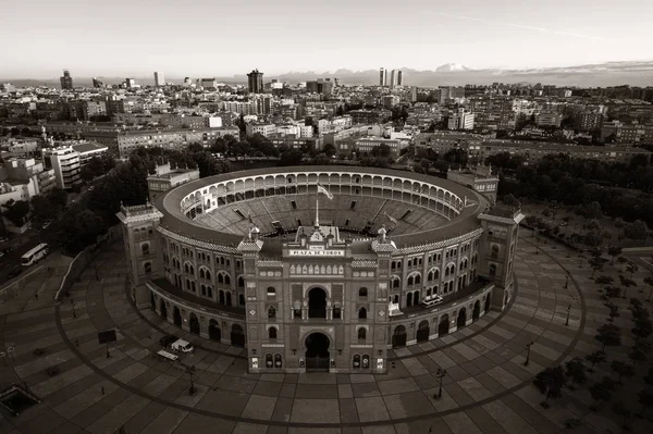 Madrid Las Ventas Bullring flygutsikt — Stockfoto