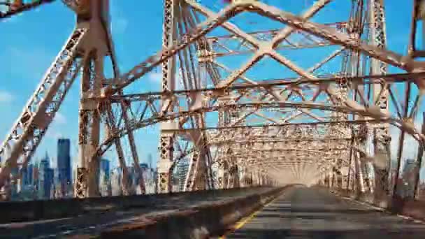 Puente Queensboro de Nueva York — Vídeo de stock