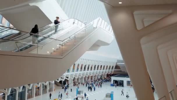 New York City Usa Lipca 2019 World Trade Center Oculus — Wideo stockowe