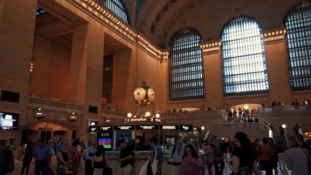 New York City Usa Juli 2019 Grand Central Station Interiör — Stockvideo