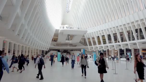 Нью Йорк Сша Липня 2019 Всесвітній Торговий Центр Окунас Інтер — стокове відео