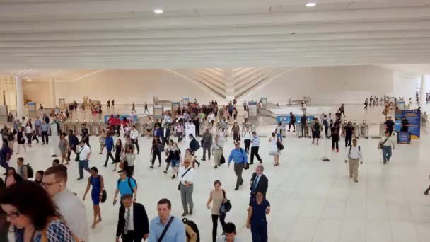 New York City Usa Juli 2019 World Trade Center Oculus — Stockvideo