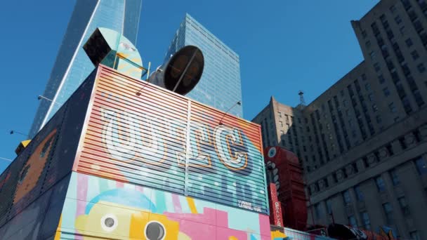 New York City Verenigde Staten Juli 2019 Welkom Bij Wtc — Stockvideo