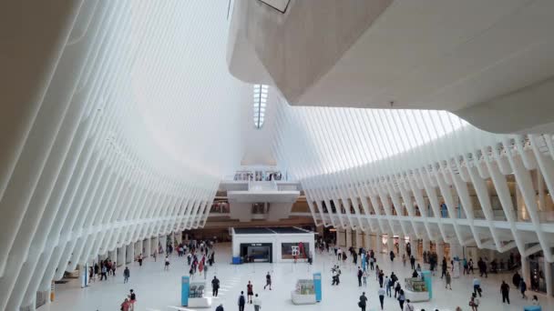 Nova Iorque Cidade Eua Julho 2019 World Trade Center Oculus — Vídeo de Stock