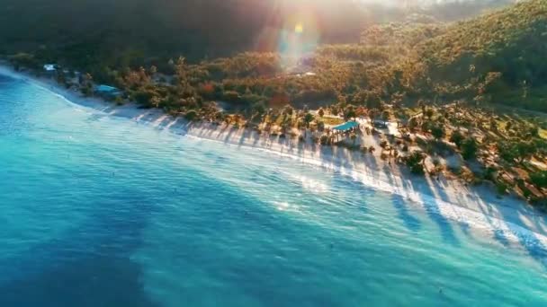维尔京群岛圣托马斯海滩的空中景观 — 图库视频影像