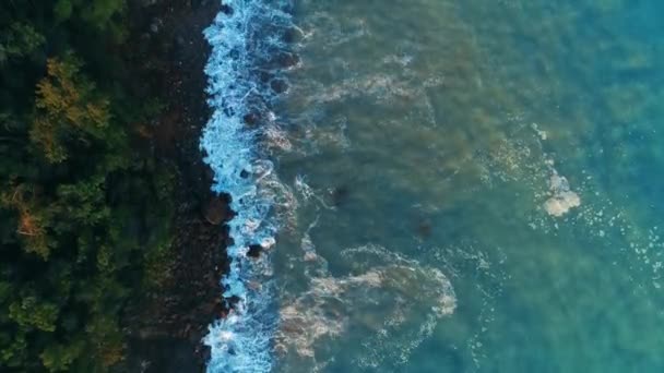 Veduta Aerea San Tommaso Costa Rocciosa Con Maree Concetto Viaggio — Video Stock