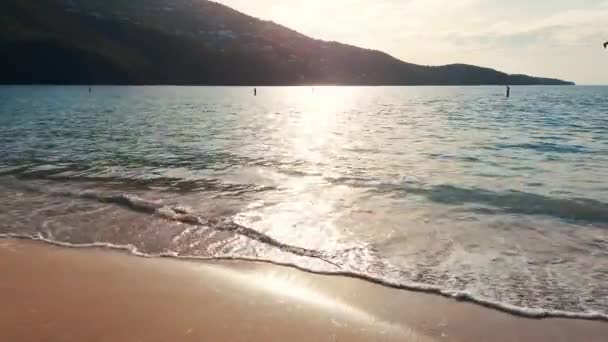 Bella Vista Della Spiaggia San Tommaso Alle Isole Vergini Sullo — Video Stock