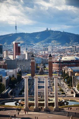 İspanya Barselona 'daki Placa Espanya