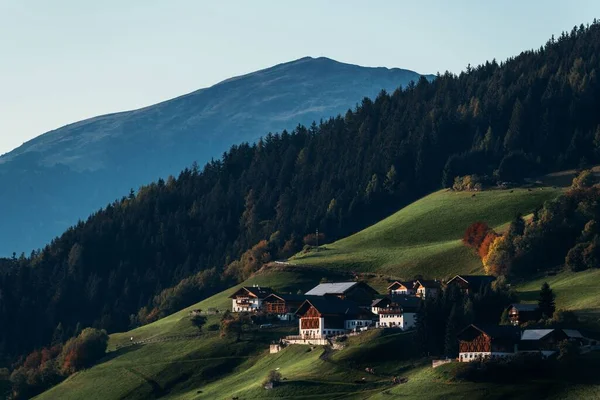 Dorfgebäude Den Dolomiten Norditalien — Stockfoto