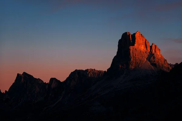 Доломиты Восходе Солнца Северной Италии — стоковое фото