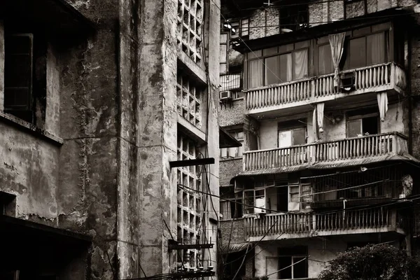 Балкон Крупним Планом Вулиці Старого Xiahao Чунцин Сполучені Штати Америки — стокове фото