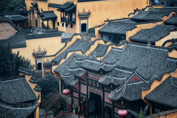Old Building Roof Chongqing Huguang Assembly Hall Old Buildings — Stock Photo, Image