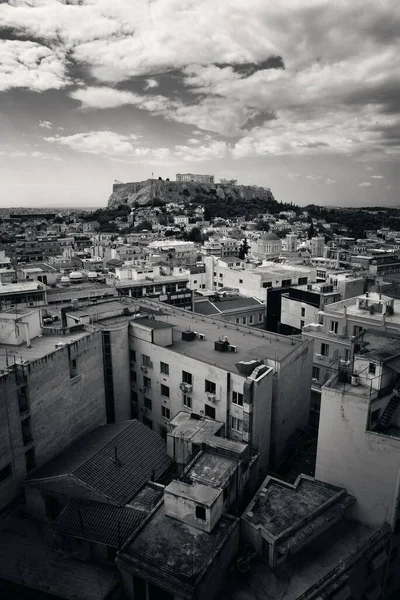 Θέα Στον Ορίζοντα Της Αθήνας Ελλάδα — Φωτογραφία Αρχείου