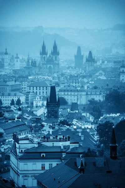 Praga Skyline Vista Panoramica Con Edifici Storici Repubblica Ceca — Foto Stock