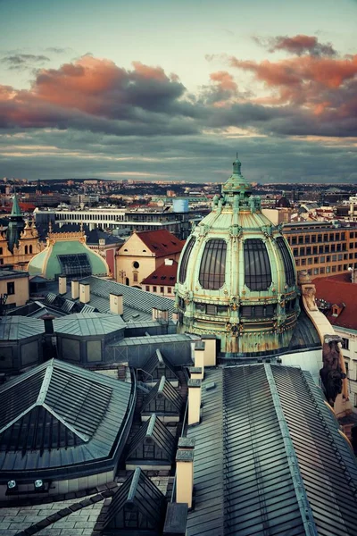 Vista Panorámica Del Horizonte Praga Con Edificios Históricos República Checa —  Fotos de Stock