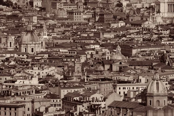 Rom Stad Historiska Arkitektur Bakgrund Från Toppen Peter Basilika Vatikanstaten — Stockfoto