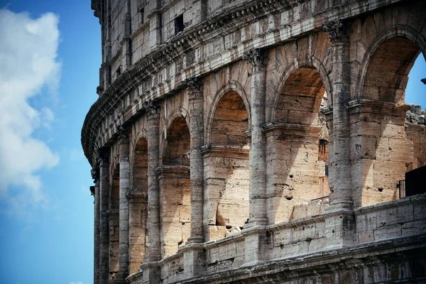 Koloseum Detailní Pohled Světově Proslulá Památka Symbol Říma Itálie — Stock fotografie