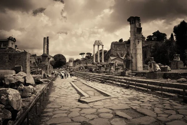 Fórum Roma Com Ruínas Edifícios Históricos Itália — Fotografia de Stock