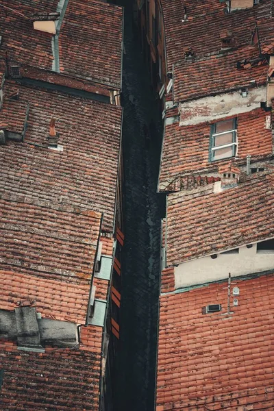 Lucca Caddesi Talya Nın Yukarısından Görünüyor — Stok fotoğraf