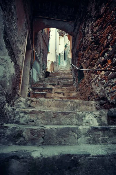 Typisch Steegje Uitzicht Riomaggiore Cinque Terre Italië — Stockfoto