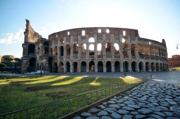 Coliseu Roma Nascer Sol — Fotografia de Stock