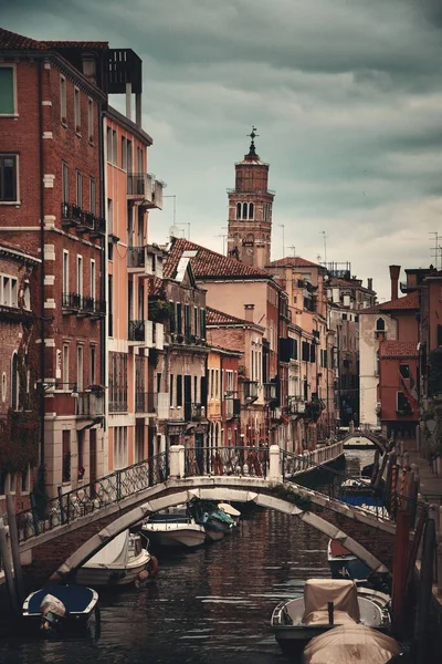 Typisch Uitzicht Gracht Van Venetië Italië — Stockfoto