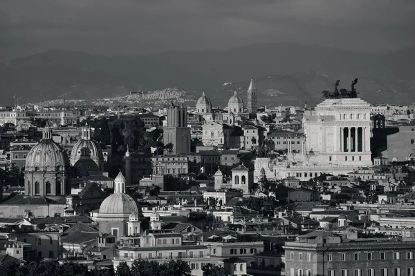 Vista Para Telhado Arquitetura Histórica Roma Horizonte Cidade Itália — Fotografia de Stock