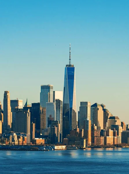 New York City Centrum Panorama Architekturou — Stock fotografie