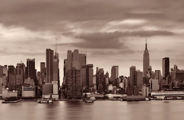 Arranha Céus Centro Manhattan Horizonte Nova Iorque — Fotografia de Stock