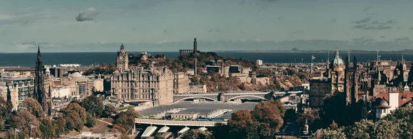 Blick Auf Das Dach Der Stadt Edinburgh Mit Historischen Architekturen — Stockfoto