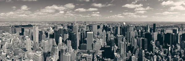 New York City Skyscrapers Rooftop Urban View — Stock Photo, Image