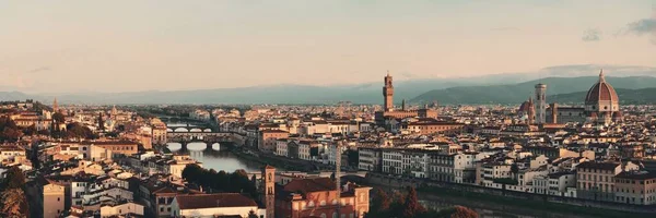 Florencie Panorama Pohled Piazzale Michelangelo — Stock fotografie