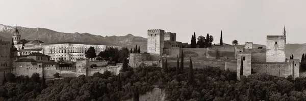 Granada Alhambra Panoramautsikt Över Berg Spanien — Stockfoto