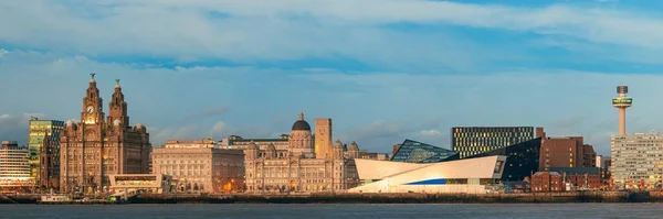 Liverpool Skyline Paesaggio Urbano Con Edifici Inghilterra Nel Regno Unito — Foto Stock