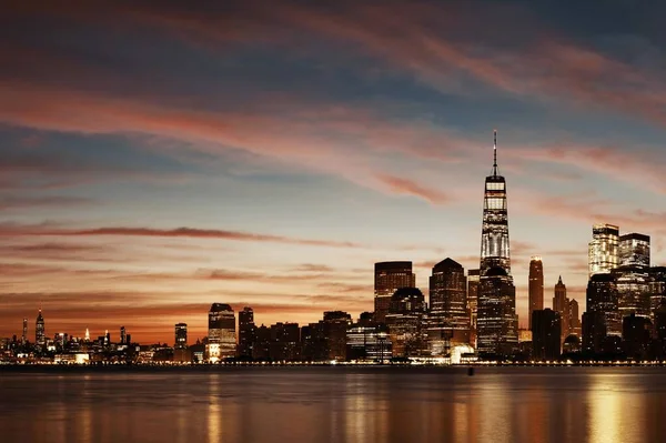 Nowy Jork Panorama Miasta Miejski Widok Architekturą Historyczną — Zdjęcie stockowe