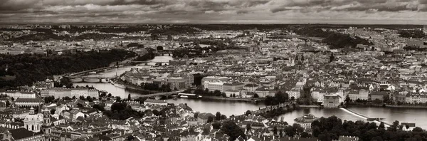 Toit Panoramique Prague Avec Panorama Sur Les Bâtiments Historiques République — Photo