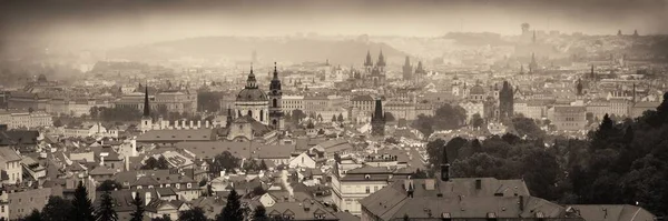 Praga Vista Panorâmica Telhado Com Edifícios Históricos Panorama República Checa — Fotografia de Stock