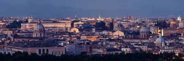 Vista Panorámica Azotea Roma Con Horizonte Arquitectura Antigua Italia Por —  Fotos de Stock