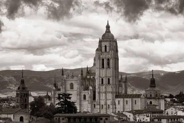 スペインのセゴビア大聖堂の空中風景 — ストック写真