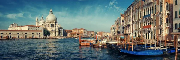 Vista Frente Mar Iglesia Venecia Santa Maria Della Salute Panorama — Foto de Stock