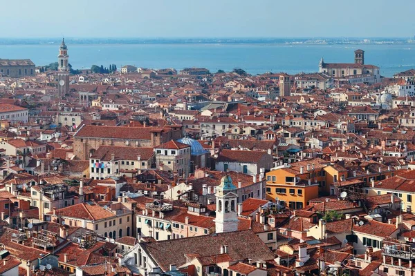 Vista Del Horizonte Venecia Desde Arriba Torre Del Reloj Plaza —  Fotos de Stock