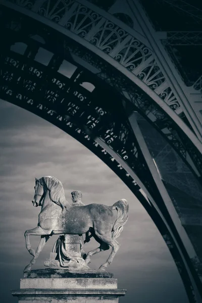 Eyfel Kulesi Paris Fransa Yakın Çekim Heykel — Stok fotoğraf