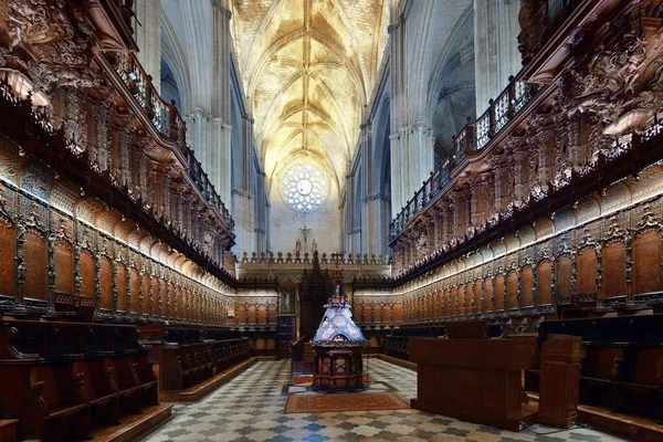 Spanya Nın Seville Kentindeki Ünlü Simge Olarak Saint Mary Katedrali — Stok fotoğraf