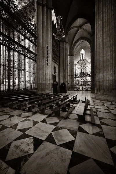 Spanya Nın Seville Kentindeki Ünlü Simge Olarak Saint Mary Katedrali — Stok fotoğraf