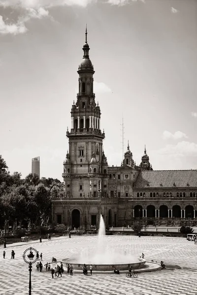 Plaza Espana Het Plein Van Spanje Dichtbij Sevilla Spanje — Stockfoto