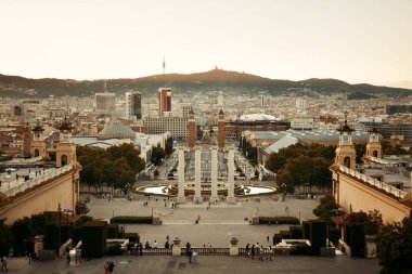 İspanya Barselona 'daki Placa Espanya