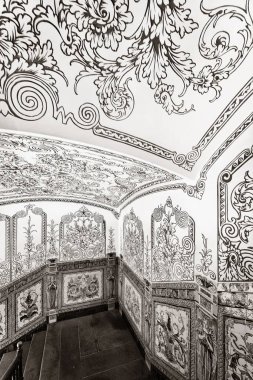 İspanya, Barselona 'daki Pati Manning' de güzel desenler ve merdiven