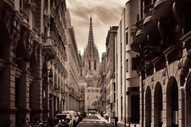 Barselona Gothic Quarter Barselona Katedrali